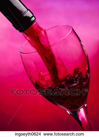 Red Wine, claret, burgandy, wine glass, glass, pouring, liquid View Large Photo Image Picture - Red Wine, claret, burgandy, wine glass, glass, pouring, liquid. Fotosearch