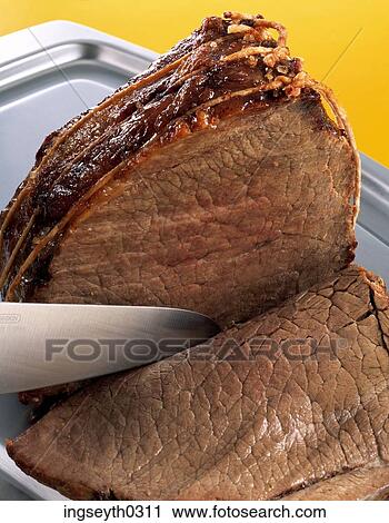 roast beef, rare, sirloin, top side, carvery, food, diet View Large Photo Image Stock Image - roast beef, rare, sirloin, top side, carvery, food, diet. Fotosearch