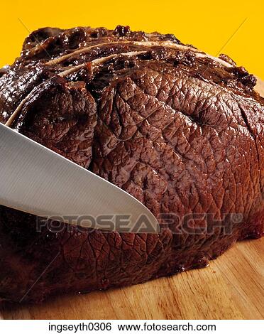 roast beef, rare, sirloin, top side, carvery, food, diet View Large Photo Image Stock Photograph - roast beef, rare, sirloin, top side, carvery, food, diet. Fotosearch