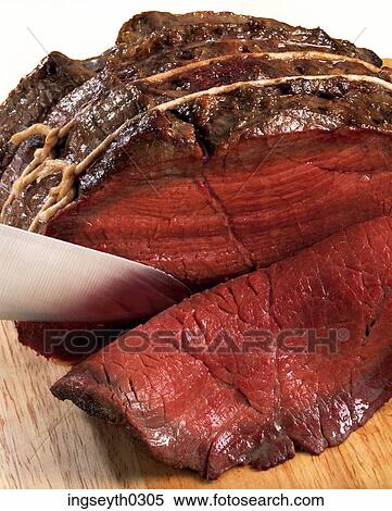 roast beef, rare, sirloin, top side, carvery, food, diet View Large Photo Image Stock Photography - roast beef, rare, sirloin, top side, carvery, food, diet. Fotosearch
