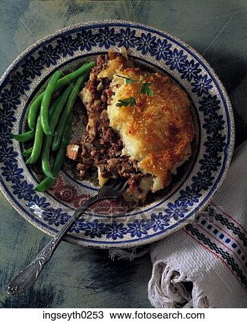 Stock Image - sheperds pie, mince, shepherds, pie, food, diet, nutritian. Fotosearch