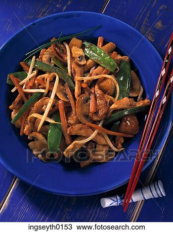 Stir fry on blue, blue, fry, Stir, chinese, healthy, food View Large Photo Image Stock Image - Stir fry on blue, blue, fry, Stir, chinese, healthy, food. Fotosearch
