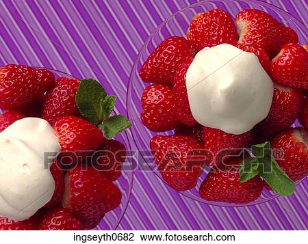 Strawberries, strawberry, strawberries & cream, strawberries and cream, clotted cream, cream, pudding View Large Photo Image Stock Image - Strawberries, strawberry, strawberries & cream, strawberries and cream, clotted cream, cream, pudding. Fotosearch