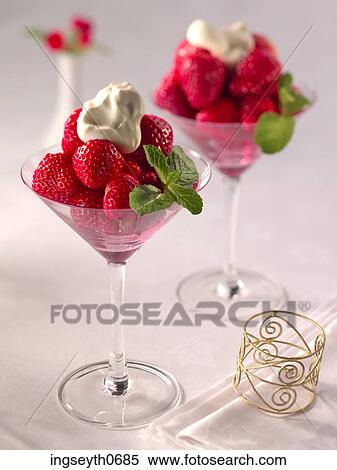 Strawberries, strawberry, strawberries & cream, strawberries and cream, clotted cream, cream, pudding View Large Photo Image Stock Photography - Strawberries, strawberry, strawberries & cream, strawberries and cream, clotted cream, cream, pudding. Fotosearch