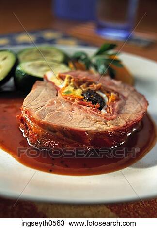 Stuffed Pork, dinner, lunch, pork, stuffed, stuffing, plate View Large Photo Image Stock Image - Stuffed Pork, dinner, lunch, pork, stuffed, stuffing, plate. Fotosearch