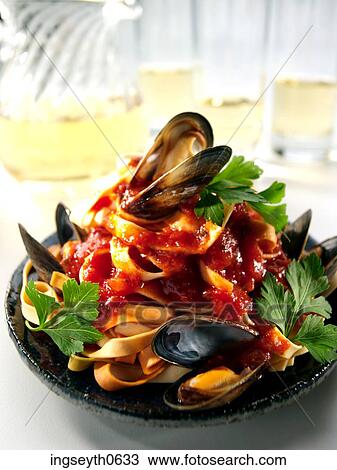 Tagliatelle Mussels, pasta, italian, Mussels, Tagliatelle, food, diet View Large Photo Image Stock Image - Tagliatelle Mussels, pasta, italian, Mussels, Tagliatelle, food, diet. Fotosearch