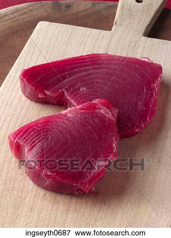 Tuna, tuna steak, raw, fish, sea food, fish steak, food View Large Photo Image Stock Photo - Tuna, tuna steak, raw, fish, sea food, fish steak, food. Fotosearch
