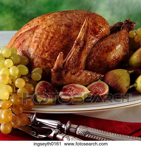 Stock Image - turkey, roast turkey, christmas dinner, christmas, bird, food, diet. Fotosearch