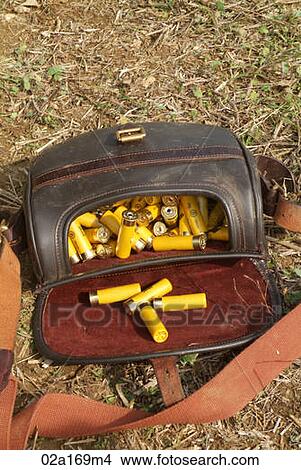 A bag of shotgun cartridges View Large Photo Image Picture - A bag of shotgun cartridges. Fotosearch