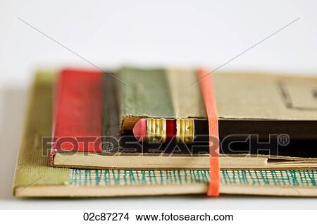 A collection of old vintage receipt books. View Large Photo Image Picture - A collection of old vintage receipt books.. Fotosearch