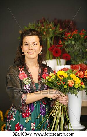 Stock Photo - A florist. Fotosearch