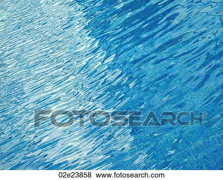 Abstract composition of blue pool water ripples. View Large Photo Image Stock Photo - Abstract composition of blue pool water ripples.. Fotosearch