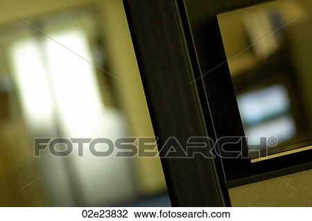 Abstract view of office workplace cubicle. View Large Photo Image Stock Image - Abstract view of office workplace cubicle.. Fotosearch