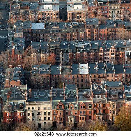 Stock Photo - Aerial view of the city of Boston, Massachusetts, USA. Fotosearch