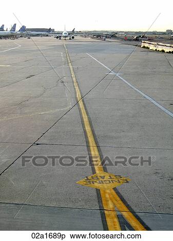 Airplane ready for takeoff at the airport View Large Photo Image Stock Photography - Airplane ready for takeoff at the airport. Fotosearch