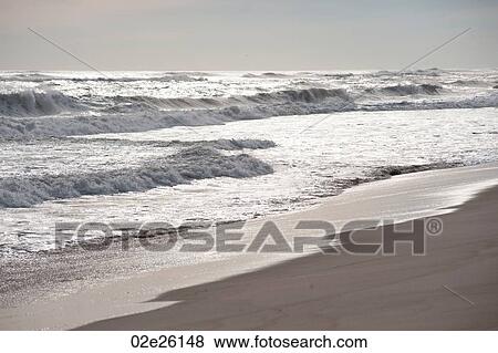 Stock Photo - Amagansett Beach, The Hamptons, New York. Fotosearch
