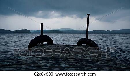 An empty bleak lake dock. View Large Photo Image Stock Image - An empty bleak lake dock.. Fotosearch
