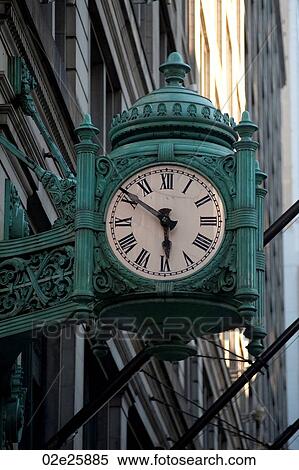 Antique clock in downtown Chicago View Large Photo Image Stock Photography - Antique clock in downtown Chicago. Fotosearch