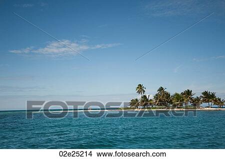 Belize Barrier Reef, Laughing Bird Caye View Large Photo Image Picture - Belize Barrier Reef, Laughing Bird Caye. Fotosearch