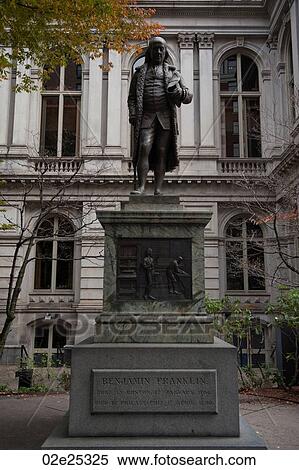 Stock Photography - Benjamin Franklin statue in Boston, Massachusetts, USA. Fotosearch