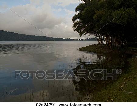 Beratan Lake in Bali View Large Photo Image Stock Image - Beratan Lake in Bali. Fotosearch