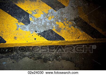 Black and yellow striped curb. View Large Photo Image Stock Image - Black and yellow striped curb.. Fotosearch