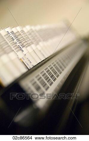 Picture - Blood samples in lab clinic.. Fotosearch