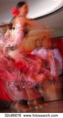 Blurred Flamenco dancers, Spain. View Large Photo Image Stock Photograph - Blurred Flamenco dancers, Spain.. Fotosearch