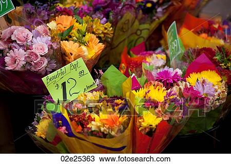 Bouquets of flowers for sale in Boston, Massachusetts, USA View Large Photo Image Stock Image - Bouquets of flowers for sale in Boston, Massachusetts, USA. Fotosearch