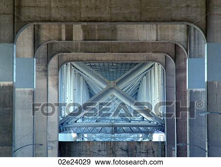 Stock Photo - Bridge structural support.. Fotosearch