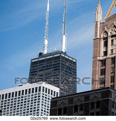 Buildings in Chicago View Large Photo Image Stock Photo - Buildings in Chicago. Fotosearch