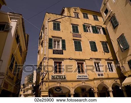 Buildings in Corfu Greece View Large Photo Image Stock Image - Buildings in Corfu Greece. Fotosearch