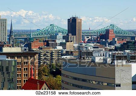 Stock Photo - Buildings in downtown Montreal Canada.. Fotosearch