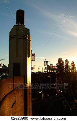 Burrard Bridge at sunset, Vancouver B. C. Canada. View Large Photo Image Stock Image - Burrard Bridge at sunset, Vancouver B. C. Canada.. Fotosearch