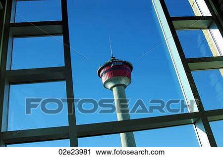 Calgary's famous landmark, The Calgary Tower. View Large Photo Image Stock Image - Calgary's famous landmark, The Calgary Tower.. Fotosearch