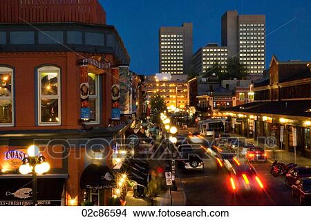 Canadian cities, night life in the Byward Market, Ottawa Canada. View Large Photo Image Picture - Canadian cities, night life in the Byward Market, Ottawa Canada.. Fotosearch