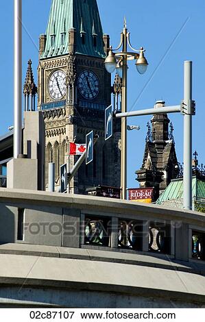 Stock Photo - Canadian Cities Ottawa, Canada's Parliament Building's Peace Tower.. Fotosearch