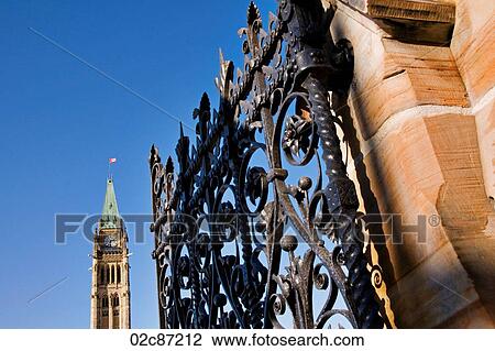 Stock Image - Canadian Government Parliament Buildings, Ottawa Canada.. Fotosearch