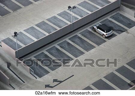 Car park in Ireland, Cork, elevated view View Large Photo Image Picture - Car park in Ireland, Cork, elevated view. Fotosearch
