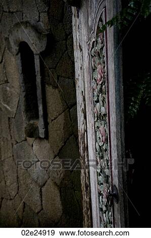 Carved wall in Bali View Large Photo Image Stock Photo - Carved wall in Bali. Fotosearch