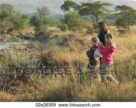 Caucasian tourists in Kenya Africa View Large Photo Image Stock Photo - Caucasian tourists in Kenya Africa. Fotosearch