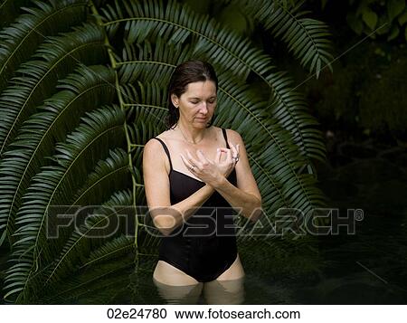 Caucasian woman doing yoga in Bali View Large Photo Image Stock Image - Caucasian woman doing yoga in Bali. Fotosearch