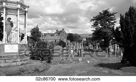 Cemetery at Stirling Castle, Scotland UK. View Large Photo Image Stock Image - Cemetery at Stirling Castle, Scotland UK.. Fotosearch