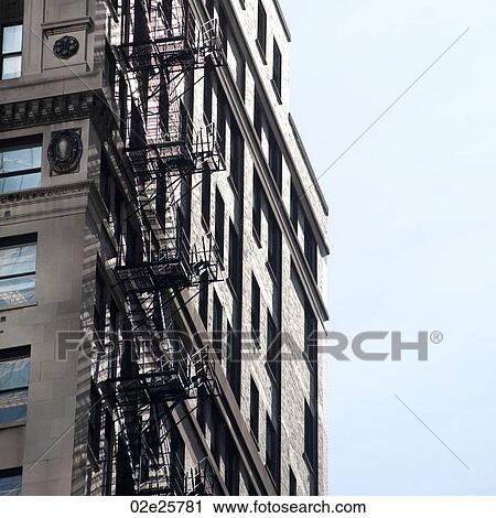 Chicago Fire Escape View Large Photo Image Stock Image - Chicago Fire Escape. Fotosearch