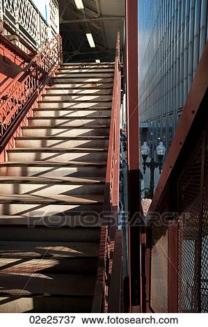 Stock Photo - Chicago Staircase. Fotosearch