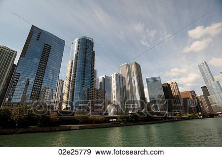 Chicago View Large Photo Image Stock Photo - Chicago. Fotosearch