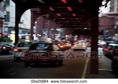 Chicago Traffic View Large Photo Image Picture - Chicago Traffic. Fotosearch