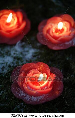 Christmas candles View Large Photo Image Stock Photo - Christmas candles. Fotosearch