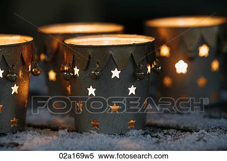 Stock Photography - Christmas candles. Fotosearch