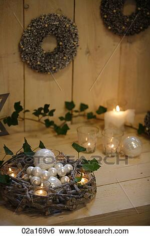 Stock Photograph - Christmas decorations. Fotosearch